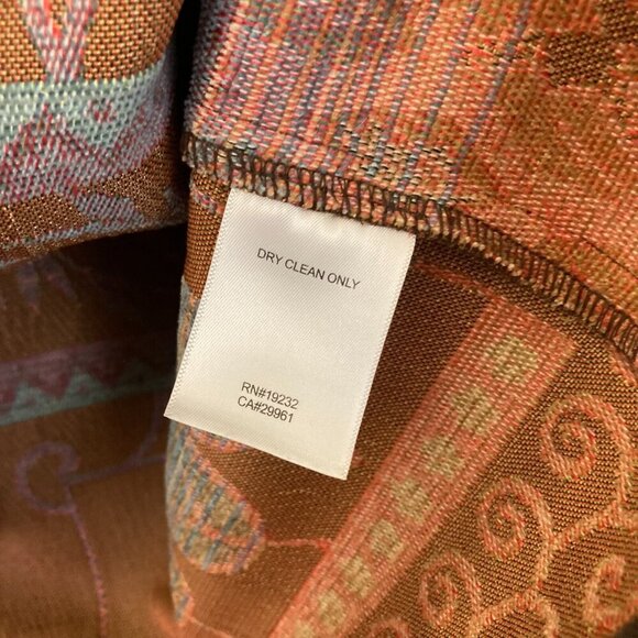 Alfred Dunner Southwestern Tapestry Zip Up Vest Womens 16W Nature Forest Color - Picture 4 of 11